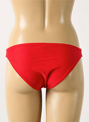 Bas de maillot de bain effet matière satinée culotte rouge ANTIGEL femme