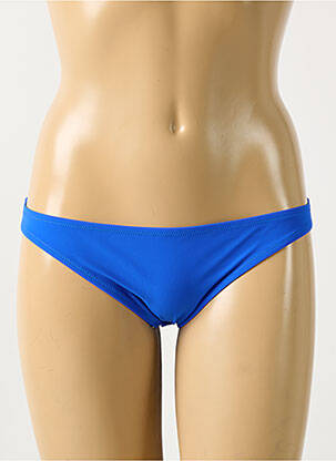 Bas de maillot de bain effet matière satinée culotte bleu ANTIGEL femme