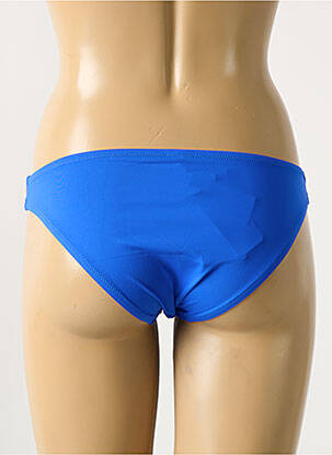 Bas de maillot de bain effet matière satinée culotte bleu ANTIGEL femme