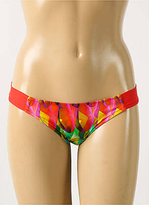 Bas de maillot de bain imprimé fantaisie culotte rouge ANTIGEL femme