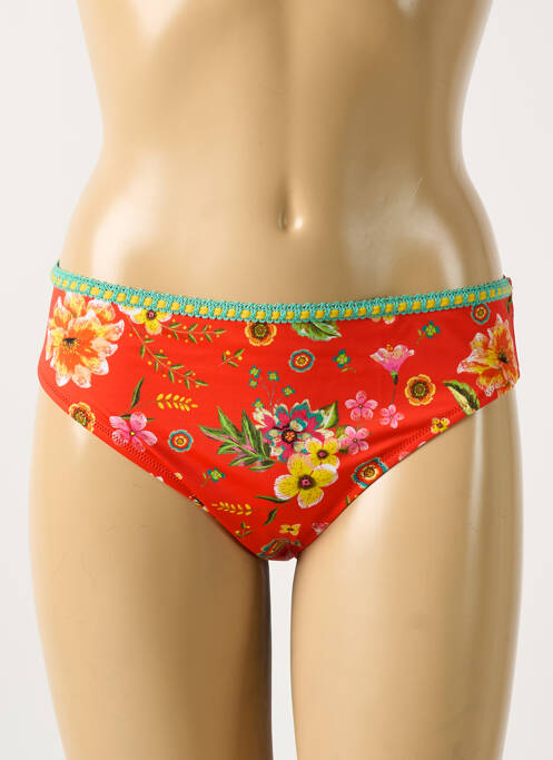 Bas de maillot de bain rouge ANTIGEL pour femme