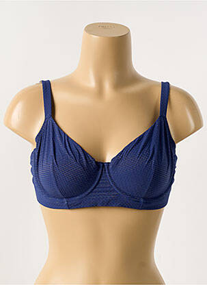 Haut de maillot de bain stretch haut soutien-gorge emboitant bleu SIMONE PERELE femme