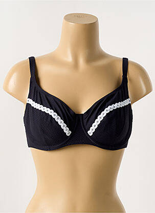 Haut de maillot de bain stretch haut soutien-gorge emboitant noir ANTIGEL femme