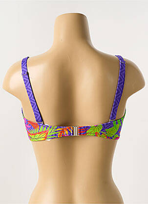 Haut de maillot de bain stretch haut soutien-gorge emboitant violet ANTIGEL femme