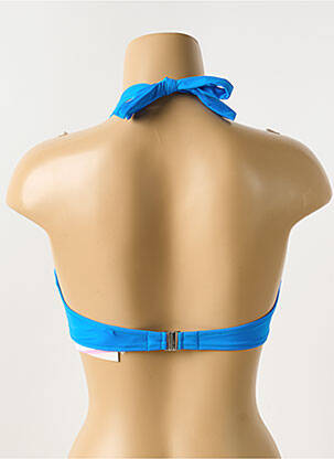 Haut de maillot de bain stretch haut triangles bleu ANTIGEL femme