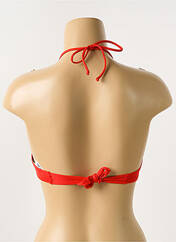 Haut de maillot de bain rouge ANTIGEL pour femme seconde vue