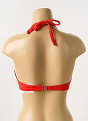 Haut de maillot de bain rouge ANTIGEL pour femme seconde vue