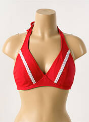 Haut de maillot de bain rouge ANTIGEL pour femme seconde vue