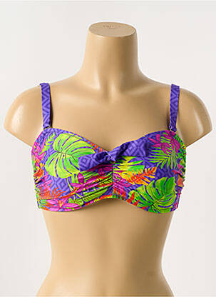 Haut de maillot de bain violet ANTIGEL pour femme