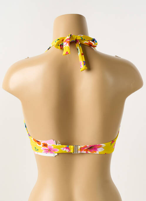 Haut de maillot de bain jaune ANTIGEL pour femme