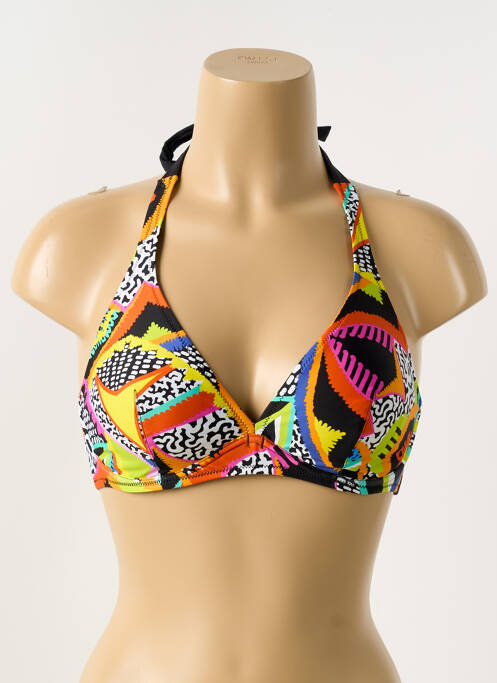 Haut de maillot de bain noir ANTIGEL pour femme