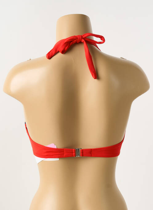 Haut de maillot de bain rouge ANTIGEL pour femme