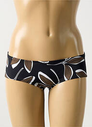 Bas de maillot de bain imprimé fleurs shorty noir AUBADE femme