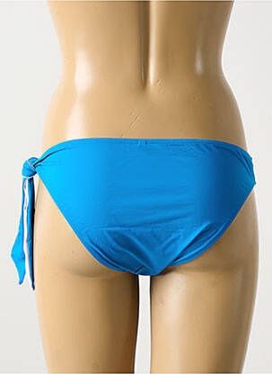 Bas de maillot de bain effet matière satinée culotte bleu AUBADE femme