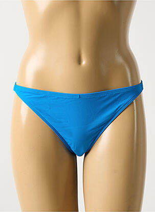 Bas de maillot de bain effet matière satinée culotte bleu AUBADE femme