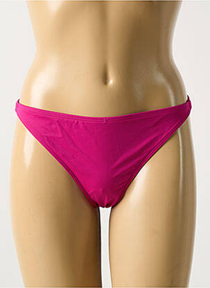 Bas de maillot de bain effet matière satinée culotte rose AUBADE femme