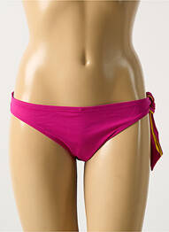 Bas de maillot de bain effet matière satinée culotte rose AUBADE femme