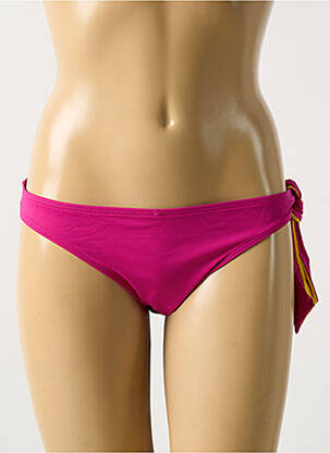 Bas de maillot de bain effet matière satinée culotte rose AUBADE femme