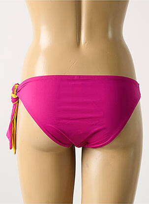 Bas de maillot de bain effet matière satinée culotte rose AUBADE femme
