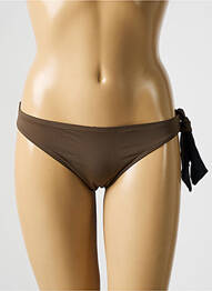 Bas de maillot de bain effet matière satinée culotte marron AUBADE femme