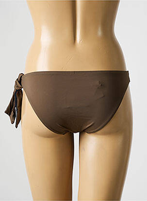 Bas de maillot de bain réversible culotte marron AUBADE femme