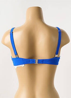 Haut de maillot de bain stretch haut soutien-gorge moulé bleu ANTIGEL femme