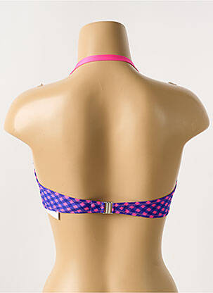 Haut de maillot de bain stretch haut bandeau rose ANTIGEL femme