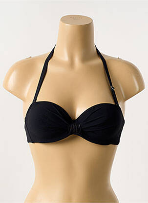 Haut de maillot de bain stretch haut bandeau noir ANTIGEL femme