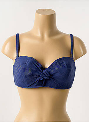 Haut de maillot de bain stretch haut soutien-gorge moulé bleu SIMONE PERELE femme