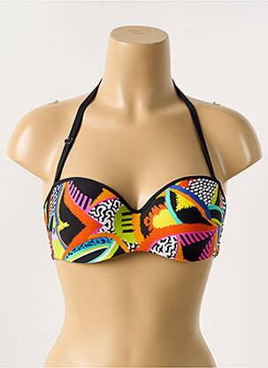 Haut de maillot de bain noir ANTIGEL pour femme