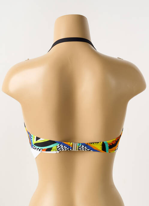 Haut de maillot de bain stretch haut soutien-gorge balconnet noir ANTIGEL femme