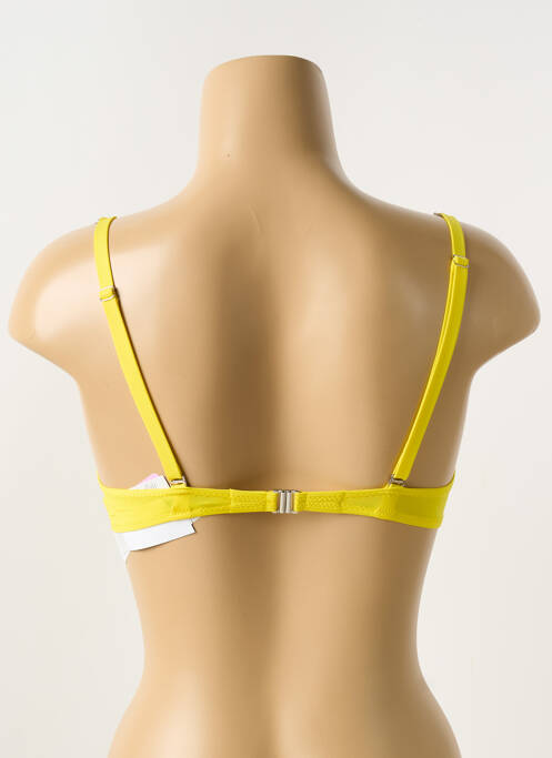 Haut de maillot de bain jaune ANTIGEL pour femme