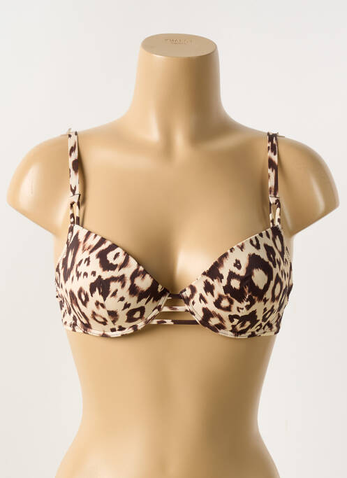 Haut de maillot de bain marron ANTIGEL pour femme