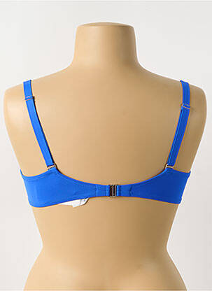 Haut de maillot de bain stretch haut soutien-gorge moulé bleu ANTIGEL femme