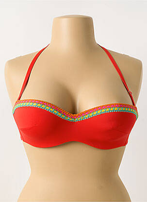 Haut de maillot de bain haut bandeau haut bandeau orange ANTIGEL femme