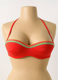 Haut de maillot de bain haut bandeau haut bandeau orange ANTIGEL femme