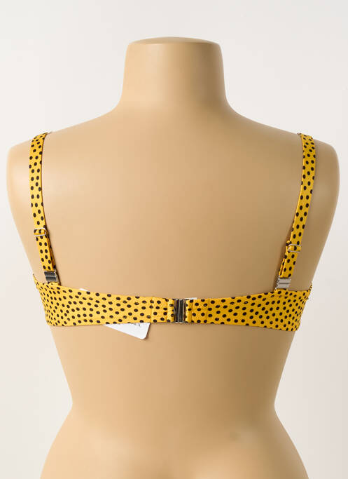 Haut de maillot de bain jaune ANTIGEL femme