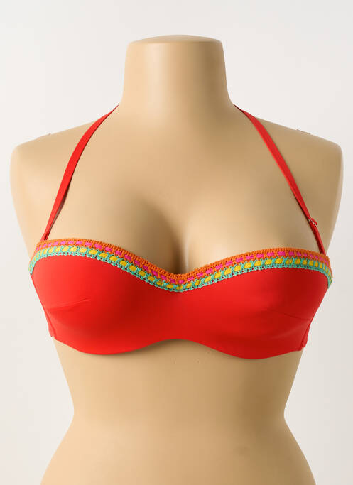 Haut de maillot de bain orange ANTIGEL pour femme