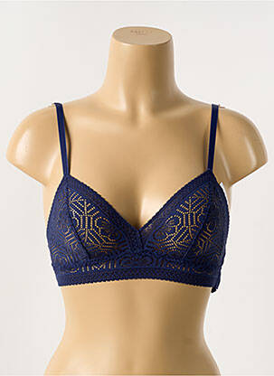 Soutien-gorge sans armature haut soutien-gorge emboitant bleu SIMONE PERELE femme