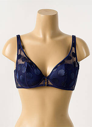 Soutien-gorge légère et transparente haut soutien-gorge moulé bleu IMPLICITE femme