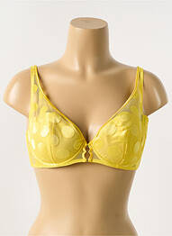 Soutien-gorge légère et transparente haut soutien-gorge moulé jaune IMPLICITE femme