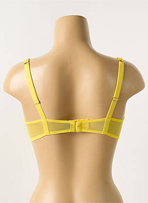 Soutien-gorge légère et transparente haut soutien-gorge moulé jaune IMPLICITE femme