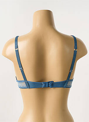 Soutien-gorge effet matière satinée haut soutien-gorge moulé bleu PASSIONATA femme