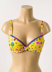Haut de maillot de bain jaune ANTIGEL pour femme seconde vue