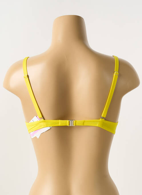 Haut de maillot de bain jaune ANTIGEL pour femme