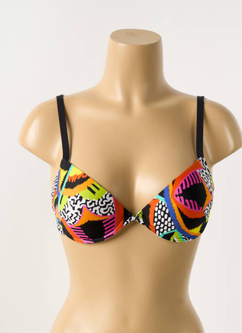 Haut de maillot de bain noir ANTIGEL pour femme