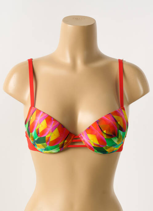 Haut de maillot de bain rouge ANTIGEL pour femme