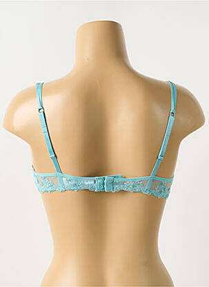 Soutien-gorge effet matière satinée haut soutien-gorge moulé bleu PASSIONATA femme