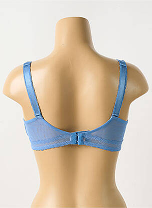Soutien-gorge effet matière satinée haut soutien-gorge moulé bleu SIMONE PERELE femme