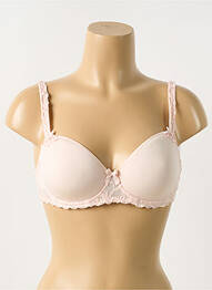Soutien-gorge effet matière satinée haut soutien-gorge moulé rose SIMONE PERELE femme